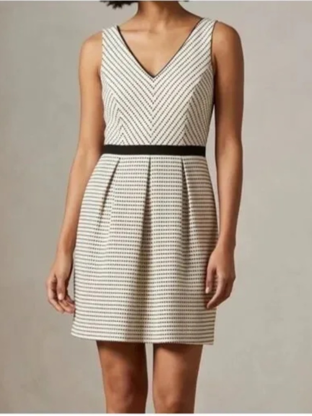 WHBM Dress Polka Dot Sleeveless babydoll feminine romantic